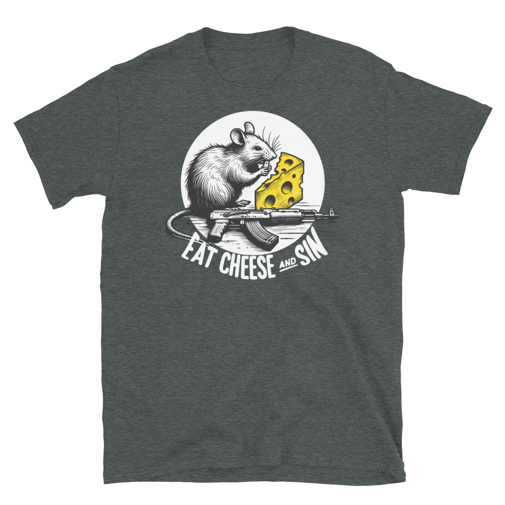 Eat Cheese & Sin - Short-Sleeve Unisex T-Shirt